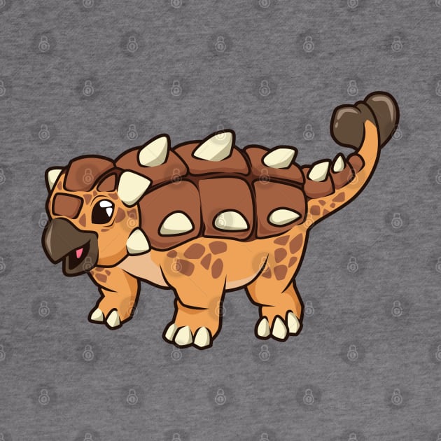 Kawaii Ankylosaurus by Modern Medieval Design